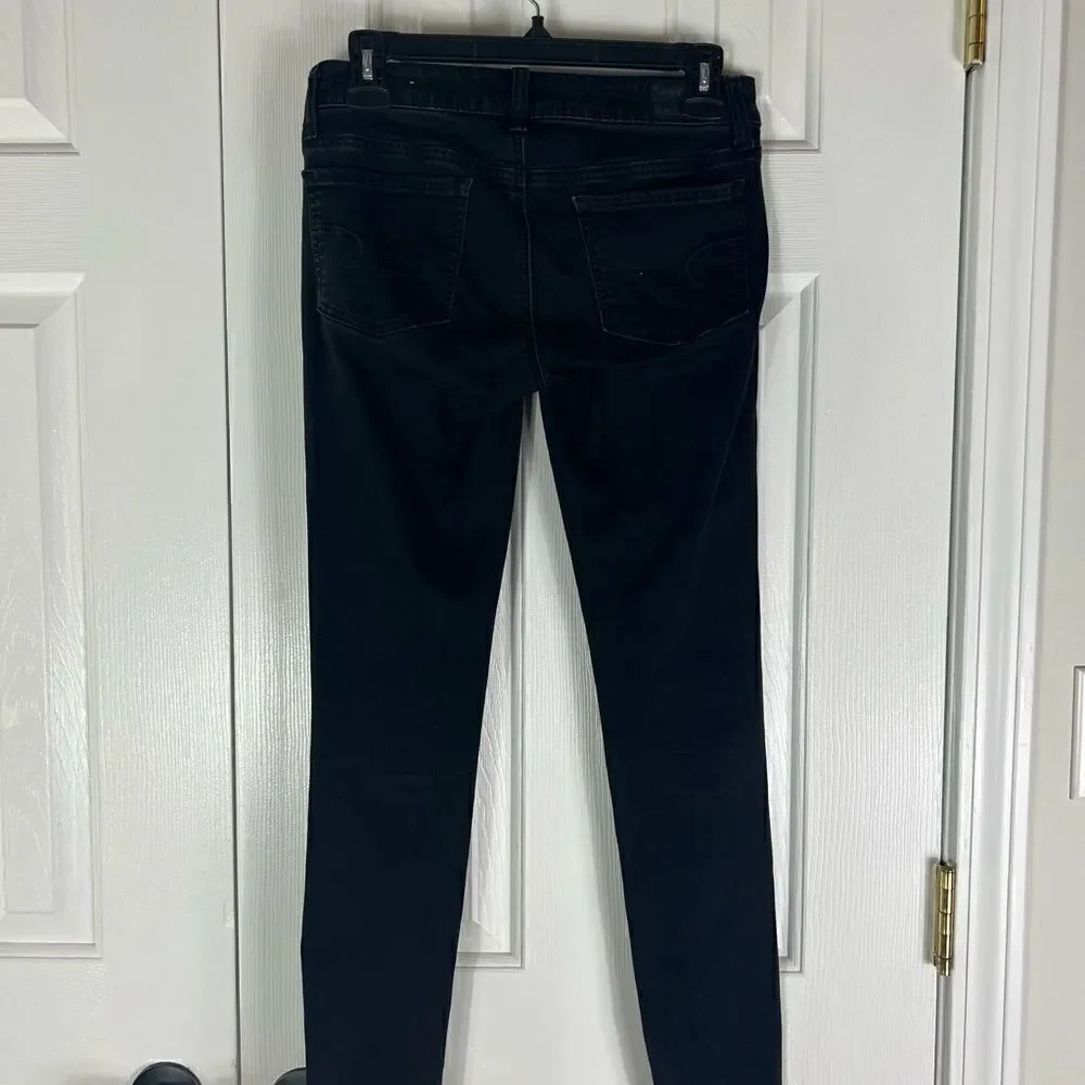 American Eagle Womens Black Jegging Jeans Size 2 short